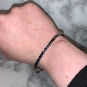Silver Engraved ‘Enjoy The Journey’ Braclet